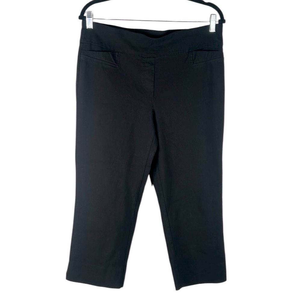 Zac & Rachel Black Pull‎ On Classic Business Career Minimalist Pants Size 12